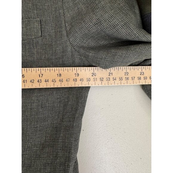 Zara 100% Linen mens plaid 2 button blazer tailored office sz 38 (M) - Picture 5 of 9